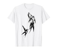 Tatuaje pájaros golondrina pájaro regalo golondrinas tatuaje Camiseta