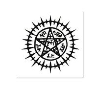 Tatuaje para Black Butler Sebastian Phantomhive Costume Pact Kuroshitsuji Ciel (Negro)