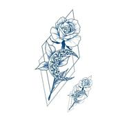 Tatuaje tatuajes pegatina for mujeres adultas chica impermeable realista se desvanece naturalmente(022)