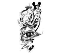 Tatuaje temporal a prueba de agua pegatina chica mariposa atrapasueños Cruz cuerpo brazo manga pecho falso tótem mujeres