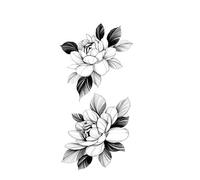 Tatuaje temporal a prueba de agua pegatina Flash tatuajes flores arte corporal brazo manga falsa tatuaje