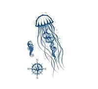 Tatuaje temporal a prueba de agua pegatina tatuaje mujeres hombres arte corporal tatuaje falso(008)