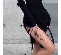 Tatuaje Temporal De Gran Área, Lavable, Para Hombro, Brazo, Flor, Planta, Herbario, Fénix, Tatuaje Falso, Resistente Al Agua, Femenino, Masculino, Semipermanente, Con Duración De 2 Semanas.