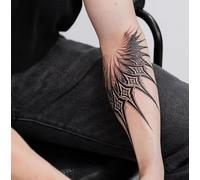 Tatuaje Temporal De Hierbas Con Diseño De Brazalete De Espinas Para Hombres Y Mujeres, Resistente Al Agua, No Reflectante, Semipermanente, Con Una Duración De 2 Semanas.