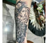 Tatuaje Temporal De Hierbas, Tatuaje Falso, Resistente Al Agua, De Larga Duración, Para Hombre, Semipermanente, Con Flores, No Reflectante, Con Una Duración De Dos Semanas.