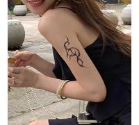 Tatuaje Temporal De Jugo De Brazo Que Desaparece Del Alma, Tatuaje Falso Para Hombres, A Base De Hierbas, Semipermanente, Duración De 2 Semanas, Impermeable, Simulación Femenina.