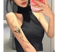 Tatuaje Temporal De Mariposa Para Clavícula Y Brazo De Chica Sexy, A Base De Hierbas, Resistente Al Agua, Para Mujer Y Hombre, Antirozaduras, No Reflectante, Con Una Duración De 2 Semanas.