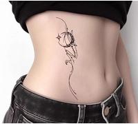 Tatuaje Temporal De Simulación De Brazo, Media Luna, Cintura, Muslo, Jugo De Hierbas, Semipermanente, Duración De 2 Semanas, Tatuaje Falso, Femenino, Masculino, Resistente Al Agua.