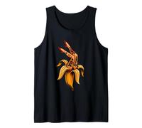 Tatuaje Vintage Pin-Up Banana Retro Rockabilly Regalo Camiseta sin Mangas