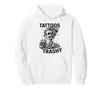 Tatuajes Are Trashy So Is Your Mom Funny Tattooed Mamá Vintage Sudadera con Capucha