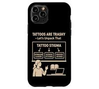 Tatuajes basura Estigma Parodia Social Meme Tatuaje Sátira Humor Carcasa para iPhone 11 Pro