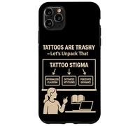 Tatuajes basura Estigma Parodia Social Meme Tatuaje Sátira Humor Carcasa para iPhone 11 Pro Max