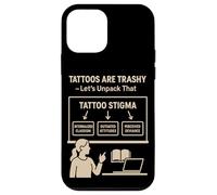 Tatuajes basura Estigma Parodia Social Meme Tatuaje Sátira Humor Carcasa para iPhone 12 mini