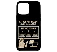 Tatuajes basura Estigma Parodia Social Meme Tatuaje Sátira Humor Carcasa para iPhone 13 Pro Max
