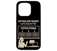 Tatuajes basura Estigma Parodia Social Meme Tatuaje Sátira Humor Carcasa para iPhone 15 Pro