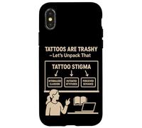 Tatuajes basura Estigma Parodia Social Meme Tatuaje Sátira Humor Carcasa para iPhone X/XS