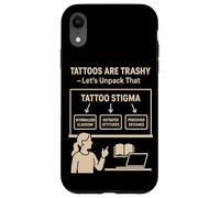 Tatuajes basura Estigma Parodia Social Meme Tatuaje Sátira Humor Carcasa para iPhone XR