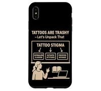 Tatuajes basura Estigma Parodia Social Meme Tatuaje Sátira Humor Carcasa para iPhone XS Max