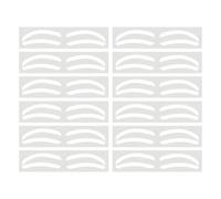 Tatuajes de cejas con cejas: pegatinas de mapeo de cejas de aerógrafo, cinta de guía de de cejas | 10 pares de plantillas de de ceja, plantillas de mapeo de cejas para teñir, tiras de pelí