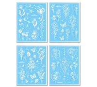 Tatuajes Luminosos, Frescos Y Pequeños, Personalizados, Con Mariposa Blanca, Flor, Brazo, Pecho, Clavícula Sexy. 12x15.8cm