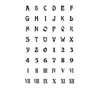 Tatuajes. Tatuajes temporales, 2 hojas de pegatinas de tatuajes temporales del alfabeto que duran 1-2 semanas, fuente artística, letras en inglés, tatuaje falso, kit de tatuaje con nombre DIY