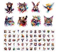 Tatuajes Temporales Animales Para Niños, 60 Hojas Tatuajes Impermeables Con Temática Animal Tatuajes Temporales De Tigre Unicornio Para Adultos, Mujeres Y Hombres