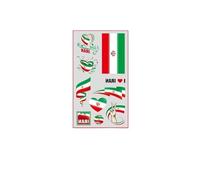 Tatuajes Temporales De Bandera Nacional A Prueba De Agua, 15 Uds., Pegatinas For El Cuerpo Y La Cara De La Copa Del Mundo For Fanáticos Del Fútbol, decoración De Celebración Del Día Del Partido(IR)