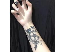 Tatuajes Temporales De Hierbas, Tatuajes Falsos Para Muñeca, Diseño De Flores, Serie Oscura, Para Mujer Y Hombre, Semipermanentes, No Reflectantes, Resistentes Al Agua, Con Una Duración De 2 Semanas.