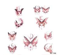 Tatuajes Temporales De Mariposas Coloridos, Resistentes Al Agua Y De Larga Duración Para Mujeres, Adecuados Para Brazos Y Clavículas, Con Un Aspecto Fresco Y Natural. 11 * 18cm