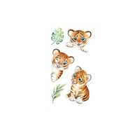 Tatuajes temporales impermeables for niños, pegatinas de tatuaje de gato pequeño for niños, Tatuaje falso de mano, arte corporal, tatuaje infantil, 2 uds.