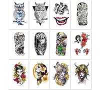 Tatuajes Temporales Impermeables Para Brazos Pequeños Y Completos, Con Diseño De Reno. Pegatinas De Larga Duración. 210 * 148mm A190