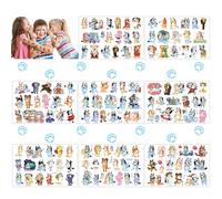 Tatuajes Temporales Niños, 8 Hojas Calcamonias Tatuajes Niños Pegatinas Impermeables para Tatuajes Juego de Tatoos infantiles para Niñas Regalos de Fiesta Cumpleaños