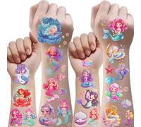 Tatuajes Temporales Niños,Sirenas Juguetes Niñas 10 Hojas Tatuajes Niñas Purpurina Pegatinas Infantiles Regalo Niña 3 4 5 6 7 8 9 10 11 12 Años Piñata Cumpleaños Infantil Juguetes Niños 3-12 Años