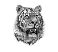 Tatuajes temporales para hombres, tatuaje de tigre de animales, tatuaje falso, tatuaje para mujer, tatuaje de mano y brazo, impermeable