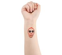 Tatuajes Temporales Personalizados Tatuajes con la Cara Foto Nombre Logotipo Impermeable Fake Tattoo Tatuaje Nombre Divertido Pegatina Cuerpo para Cumpleaños Fiesta Boda Novia Novio Decoración