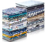 Tatuo 30 Piezas 10 x 10 Pulgadas Tela de Algodón Paquete Estampado Floral de Cuadrados Telas de Acolchado Costura Patchwork de Algodón con Estampado Variado para DIY(Clásico)