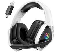 Tatybo Cascos Gaming Inalámbricos 7.1 para Ps5/Ps4/PC, Auriculares Bluetooth con Micrófono con Cancelación de Ruido, 2.4GHz USB-C, 40H+ Batería para Switch/Mac/Portátil (Negro)
