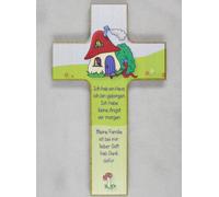 Taufgeschenke Direkt - Cruz para Niños, decoración color Seta