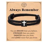 Taufgeschenke Jungen,Taufgeschenk-Junge,Taufkette,Kommunion Geschenk-Junge,Konfirmation Geschenke und Firmung,Erstkommunion Geschenke für Jungen,Jesus-Fish Armband Herren,Geschenk Zur Taufe