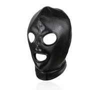 TAUOE Capuchas y antifaces para parejas: antifaces de cuero, juguetes con máscaras antifugas, juguetes de caballeros, ideales para dormitorios, exteriores, parejas y parejas.