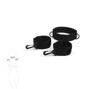 TAUOE Conjunto de accesorios de collar y pulsera de yoga, diseño de conexión de metal, agrega una atmósfera de encanto única al personaje, negro