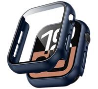 TAURI 2 Pack Funda Apple Watch 11/10 46mm,Ultra Delgada PC Funda, Protección Completa, Protector Apple Watch 46mm[contra caídas] Resistente a arañazos Protector Pantalla-Azul