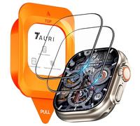 TAURI 2 Pack Protector de Pantalla para Apple Watch Ultra 3 49mm, [2-Step Auto Installation], [Military Grade Protection] Protector de Cristal Templado para New Apple Watch Ultra 3/2/1 49MM