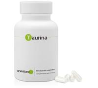 TAURINA * Pureza garantizada superior al 99% * 500 mg / 60 cápsulas vegetales * Tonifica el cuerpo y el espíritu