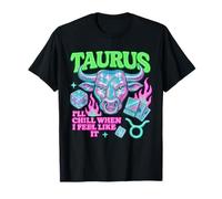 Tauro Baddie Zodiac Actitud Arte Gráfico Camiseta