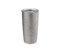 Tauro Constelación Zodiaco Horóscopo Estrellas Tauro Vaso térmico de acero inoxidable de doble pared