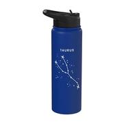 Tauro La Constelación Toro - Zodiaco Minimalista Stainless Steel Insulated Water Bottle