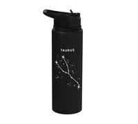 Tauro La Constelación Toro - Zodiaco Minimalista Stainless Steel Insulated Water Bottle