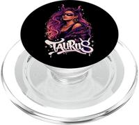 Tauro Reina Zodiaco Astrología Horóscopo Toro Arte Celestial PopSockets PopGrip para MagSafe
