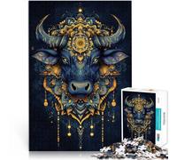 Tauro Rompecabezas de 1000 Piezas para Adolescentes Juguetes adictivos Que desafían la Inteligencia Cerebral Regalo de cumpleaños 38x26cm